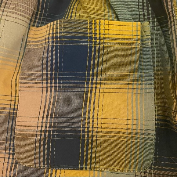 RVCA Medium Yellow Blue Pink Plaid Shorts - Picture 3 of 15